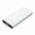 Повербанк 10000 mAh з індикатором батареї сріблястий