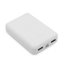 Повербанк 10000 mAh, світлодіодний індикатор білий