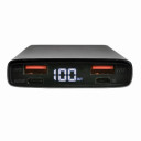 Повербанк 10000 mAh з індикатором батареї чорний