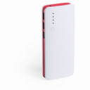 Повербанк 10000 mAh, світлодіодний індикатор білий/червоний