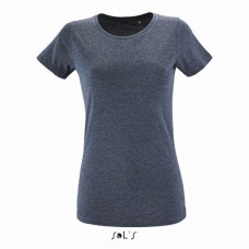 Футболка жіноча SOL'S Regent fit women джинсовий меланж