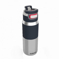 Термопляшка для води Kambukka Elton Insulated, вакуумна, 750 мл чорний/сріблястий
