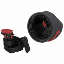 Термопляшка для води Kambukka Elton Insulated, вакуумна, 750 мл чорний/червоний