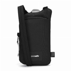 Сумка через плече антизлодій Pacsafe® GO Tech Crossbody, 4 ступені захисту насичений чорний