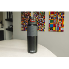 Термопляшка 1 л сталева Kambukka Elton Insulated, вакуумна чорний
