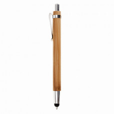 Ручка-стилус бамбукова кулькова Bergamo Bamboo коричневий