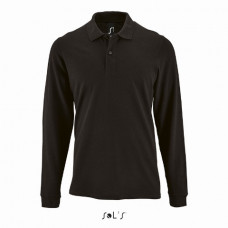 Лонгслів поло чоловічий SOL'S Perfect LSL men чорний