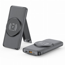 Повербанк 10000 mAh TheGeneral Сapacity, бездротова зарядка 15W, світлодіодний індикатор чорний