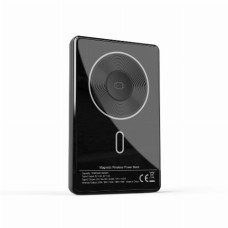 Повербанк 10000 mAh TheGeneral Viro, бездротова зарядка 15W, цифровий індикатор чорний
